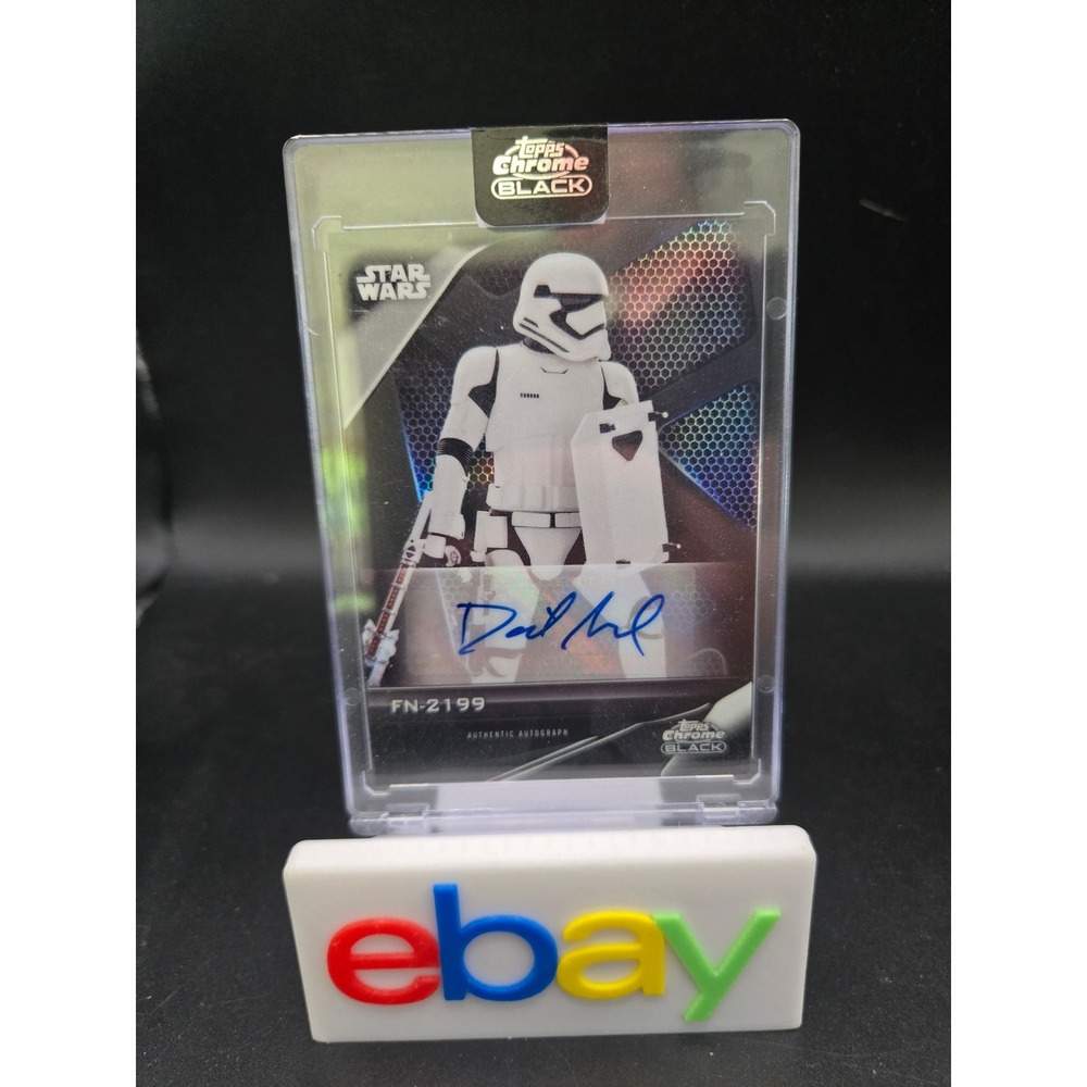 David Acord FN-2199 Auto Topps Chrome Black Star Wars Card A-DA Authentic Signed